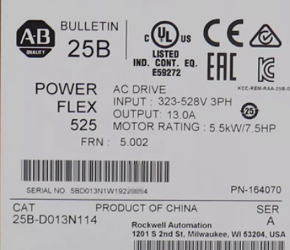 Imagen de DRIVE 5.5KW 7.5HP 380-480VAC